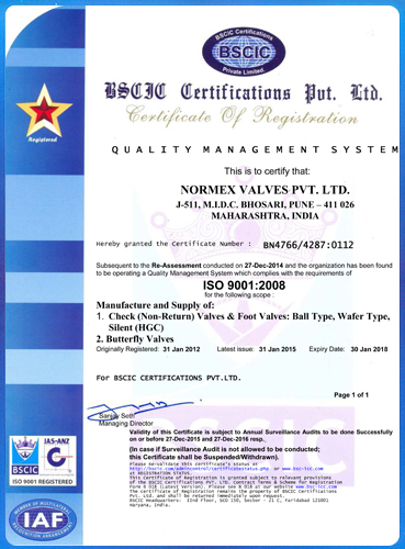 ISO Certificate